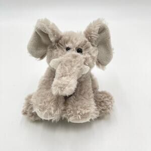 4" Small Ganz Soft Paws Gray Elephant Miniature Plush Stuffer Animal H6919